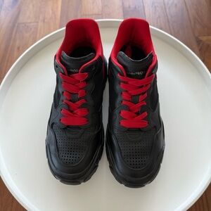 Alexander McQueen - Men's Black and Red Sneakers